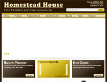 Tablet Screenshot of homesteadfurniture.com